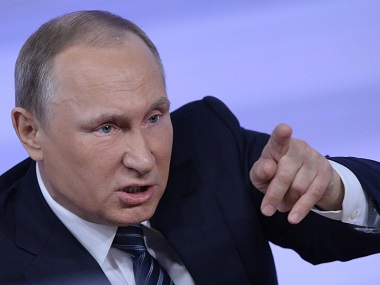 File image of Russian President Vladimir Putin. AFP 