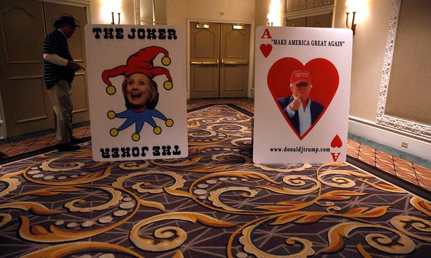 Poster of Donald Trump and Hillary Clinton