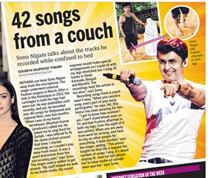 42 Songs on Couch by Sonu Nigam